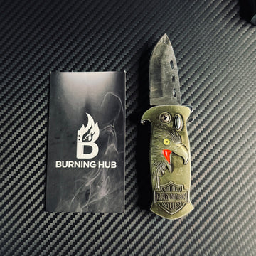 (Without Butane Gas)Outdoor Use 3-in-1 Lighter Without Butane (with Windproof, Knife & Bottle Opener)